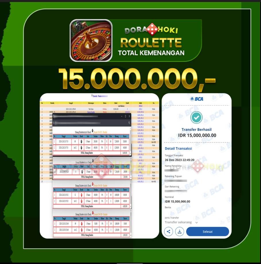 BUKTI JP LIVECASINO ROULETTE