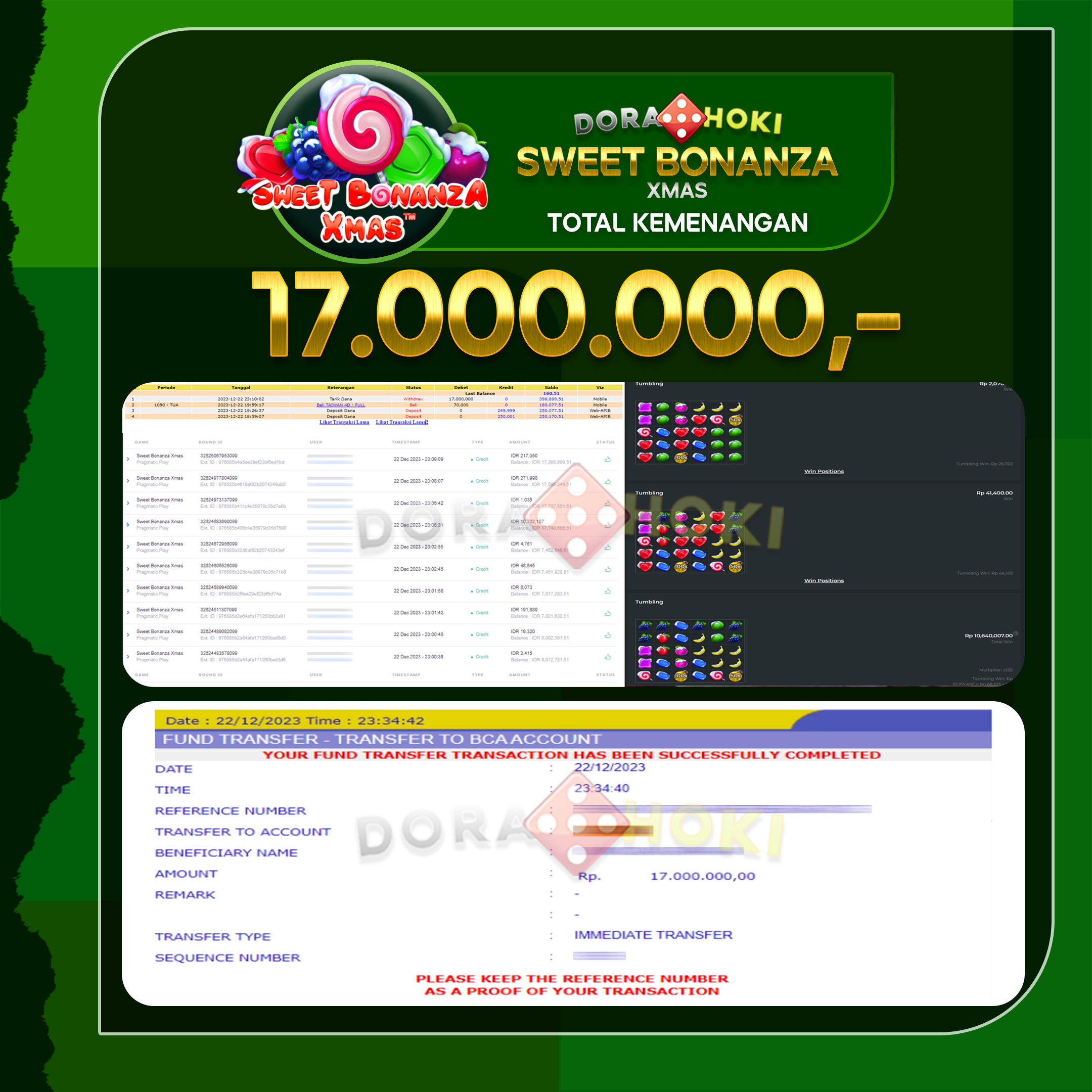 BUKTIJP SWEET BONANZA XMAS 17,000,000