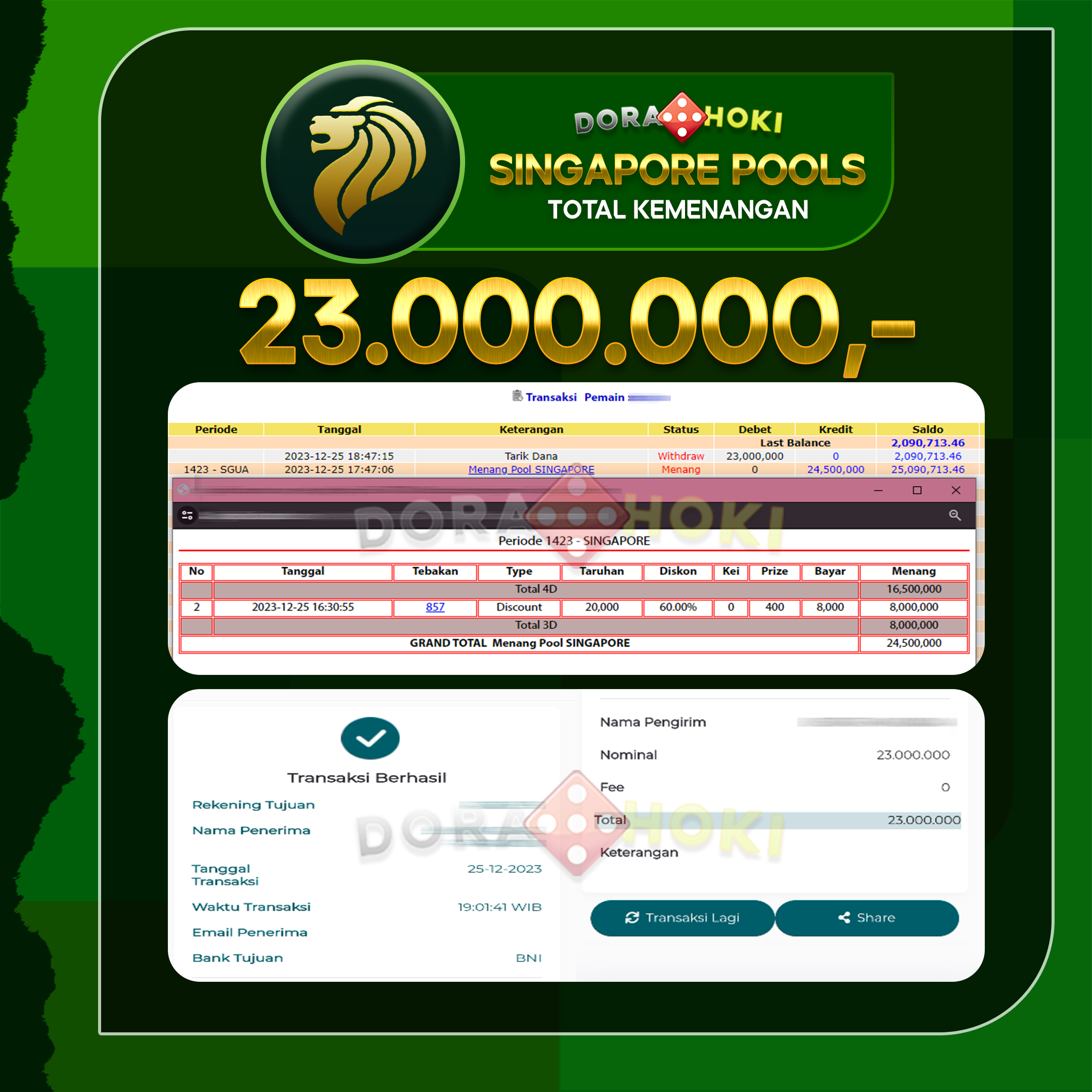 Bukti JP Togel Singapore 24jta