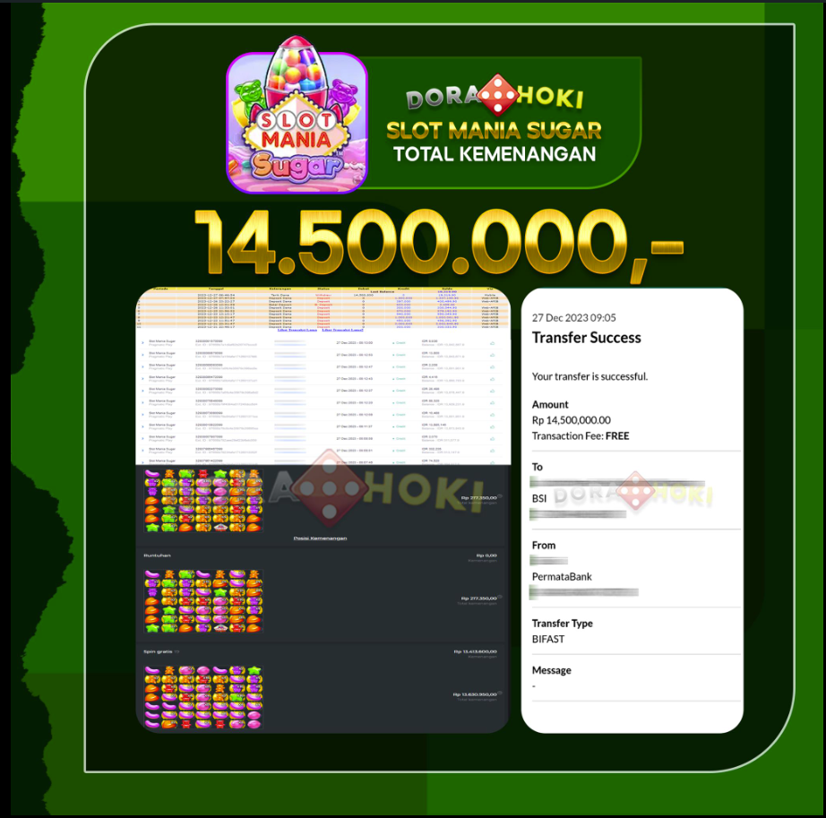 BuktiJP SLOT MANIA SUGAR 14