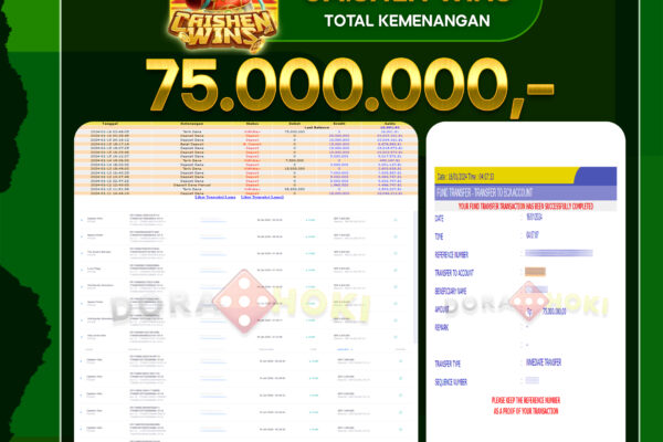 Caishen Wins Rp.75.000.000