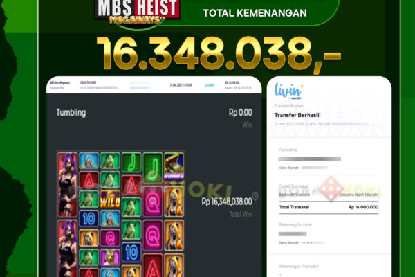 MBS Heist Megaways Rp.16.348.038