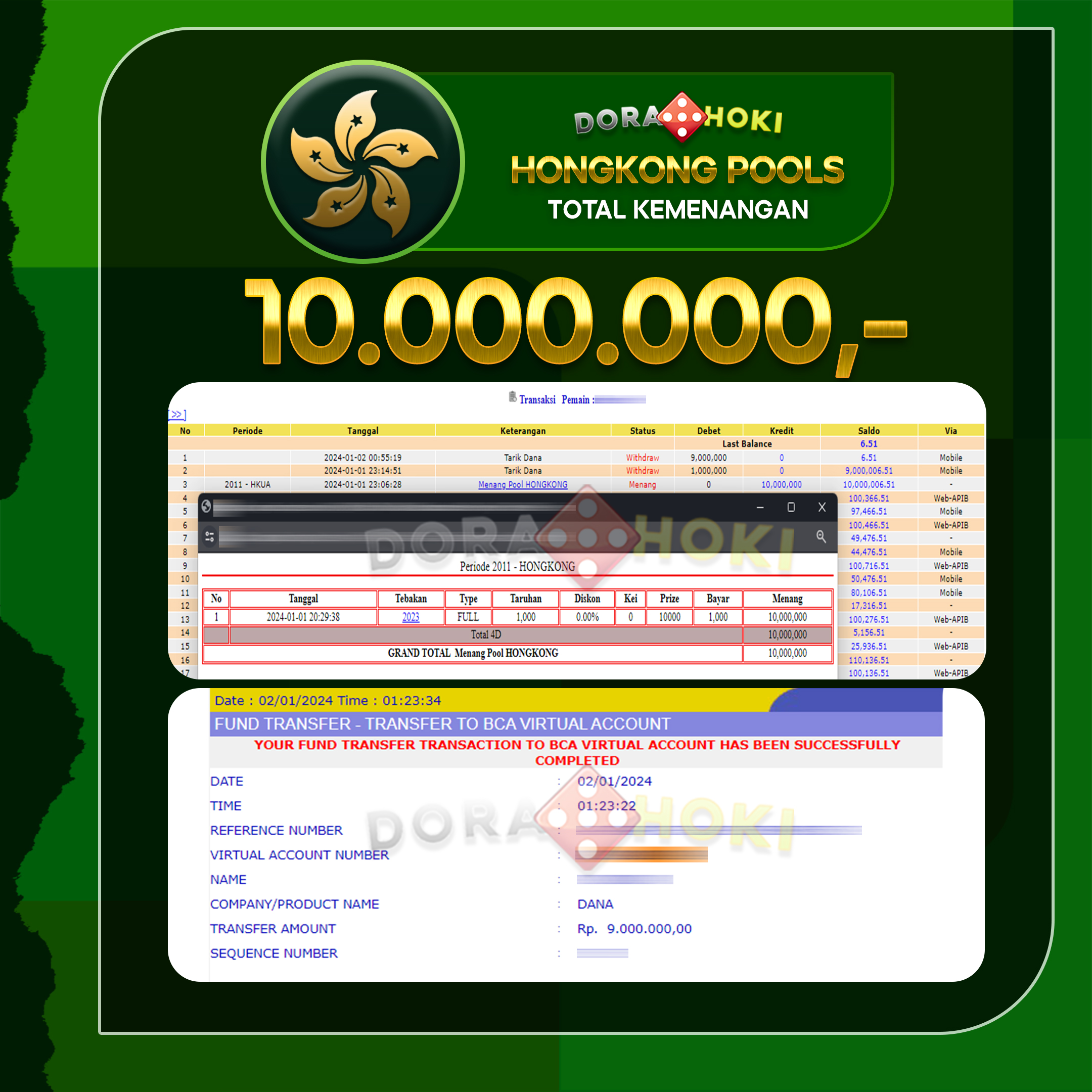 Togel Hongkong Rp.10.000.000