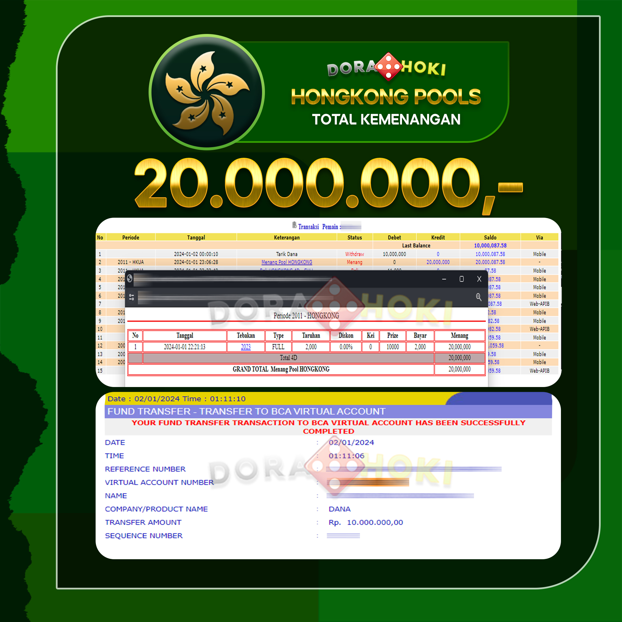 Togel Hongkong Rp20.000.000