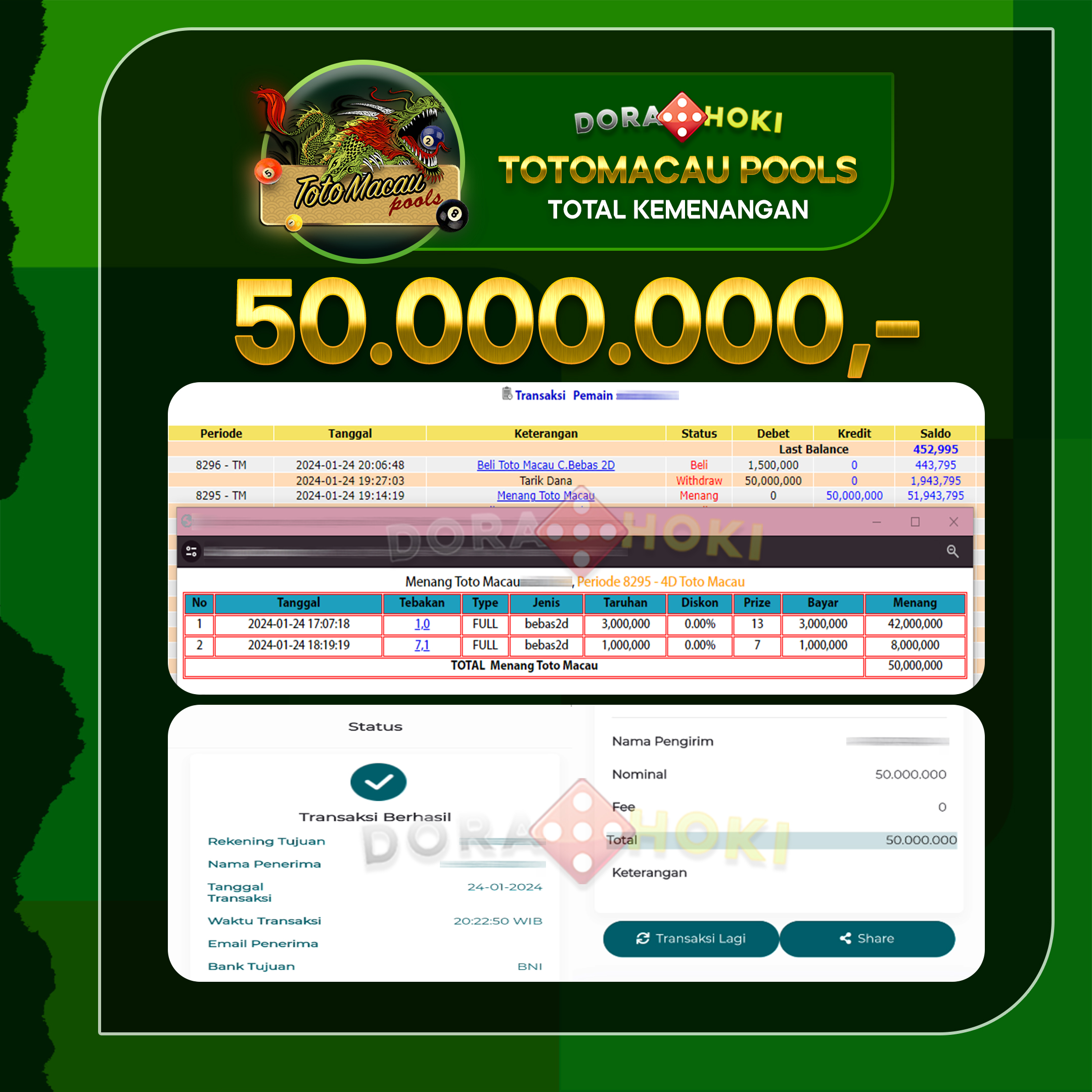 Togel Totomacau 4D Rp.50.000.000