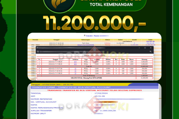 TOGEL SINGAPORE 11.200.000