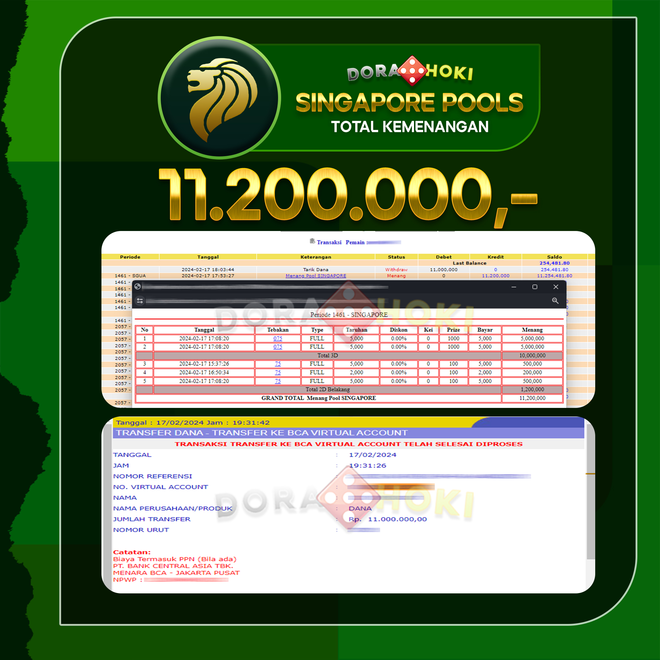 TOGEL SINGAPORE 11.200.000