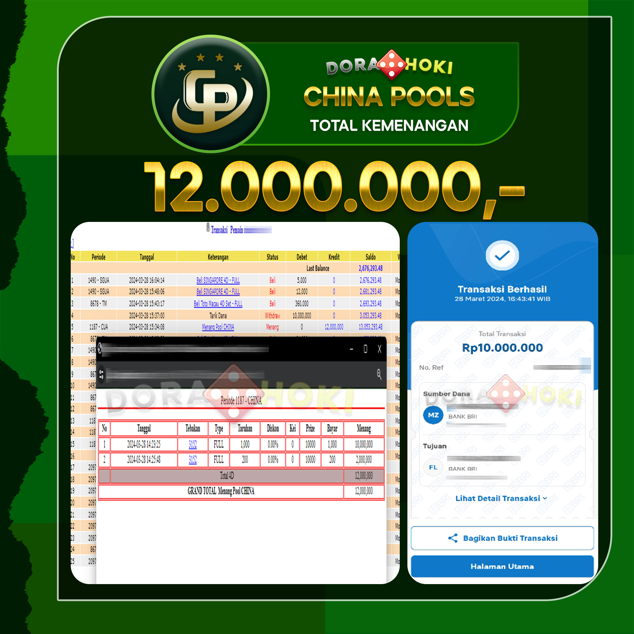 TOGEL CHINA 12.000.000