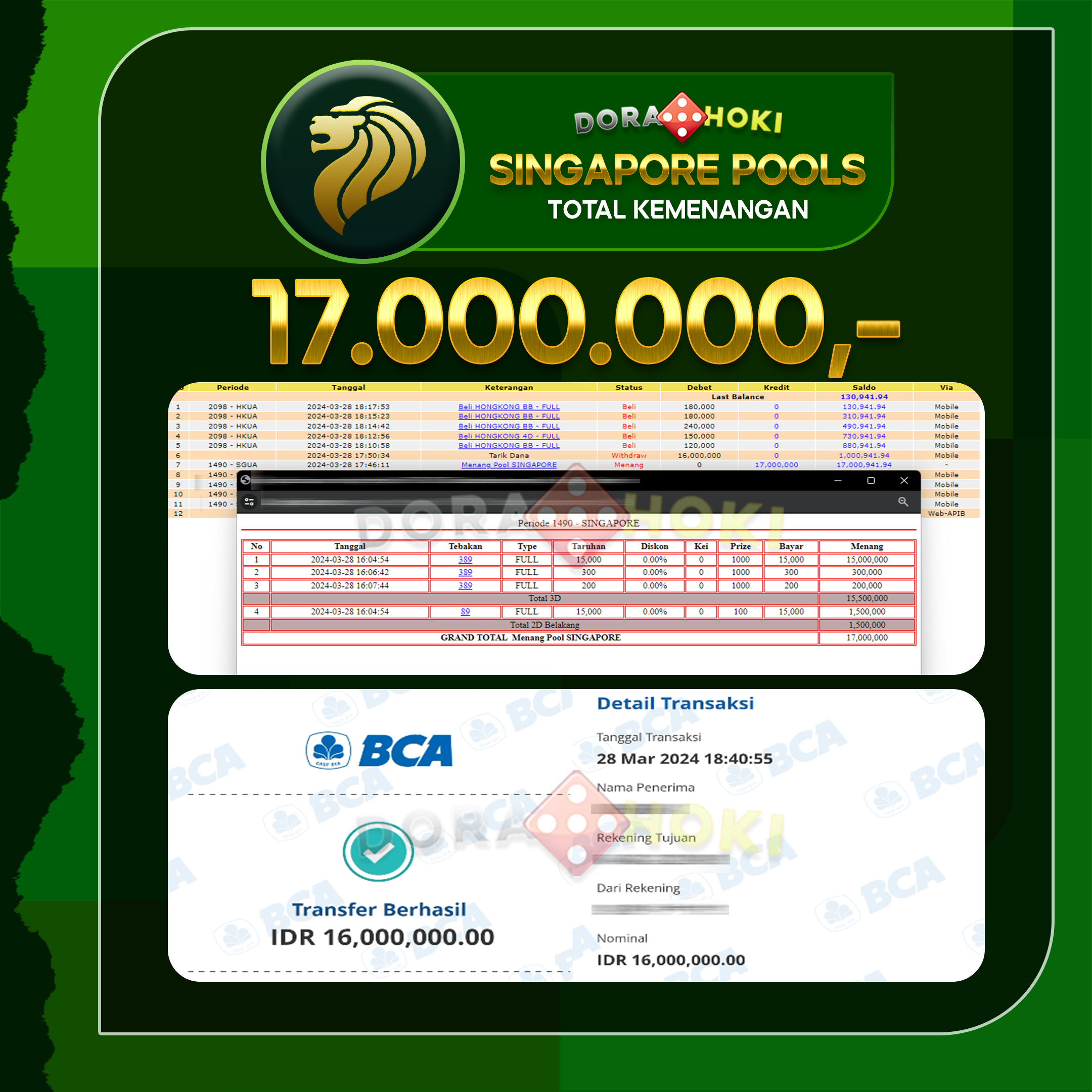 TOGEL SINGAPORE 17.000.000