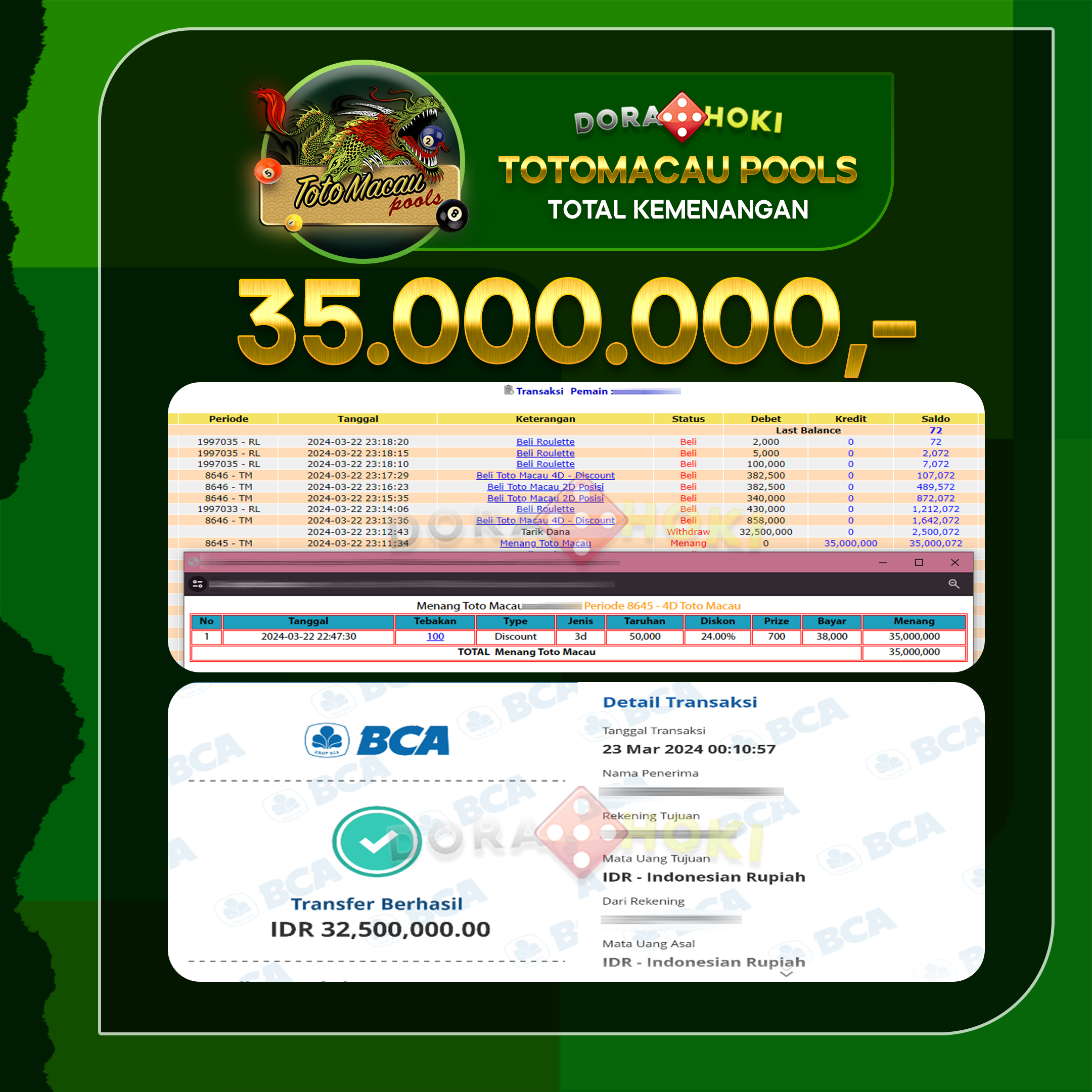 TOTO MACAU 35.000.000