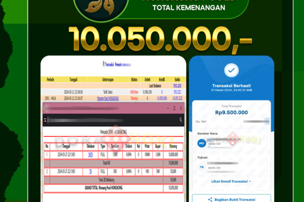 TOGEL HONGKONG 10.050.000