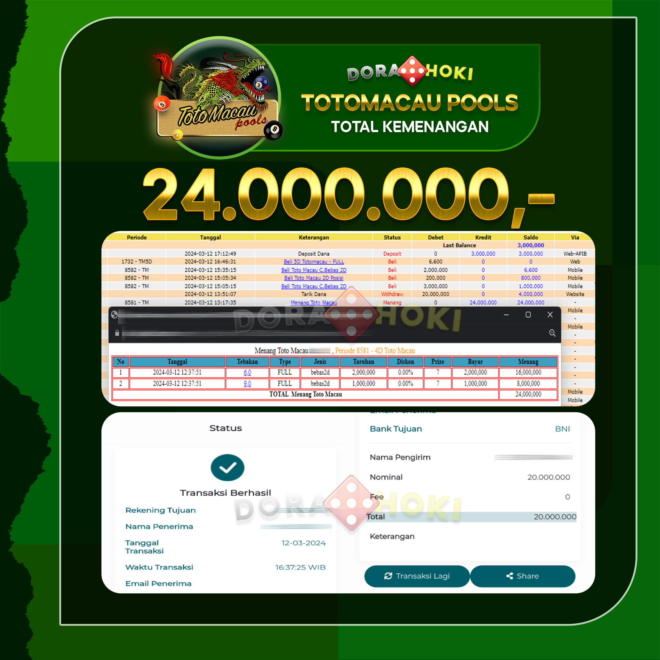 TOTO MACAU 24.000.000