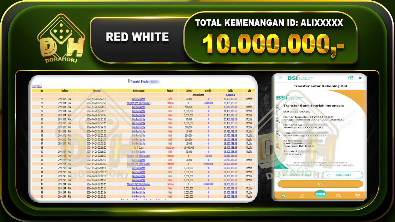 Red White 10.000.000