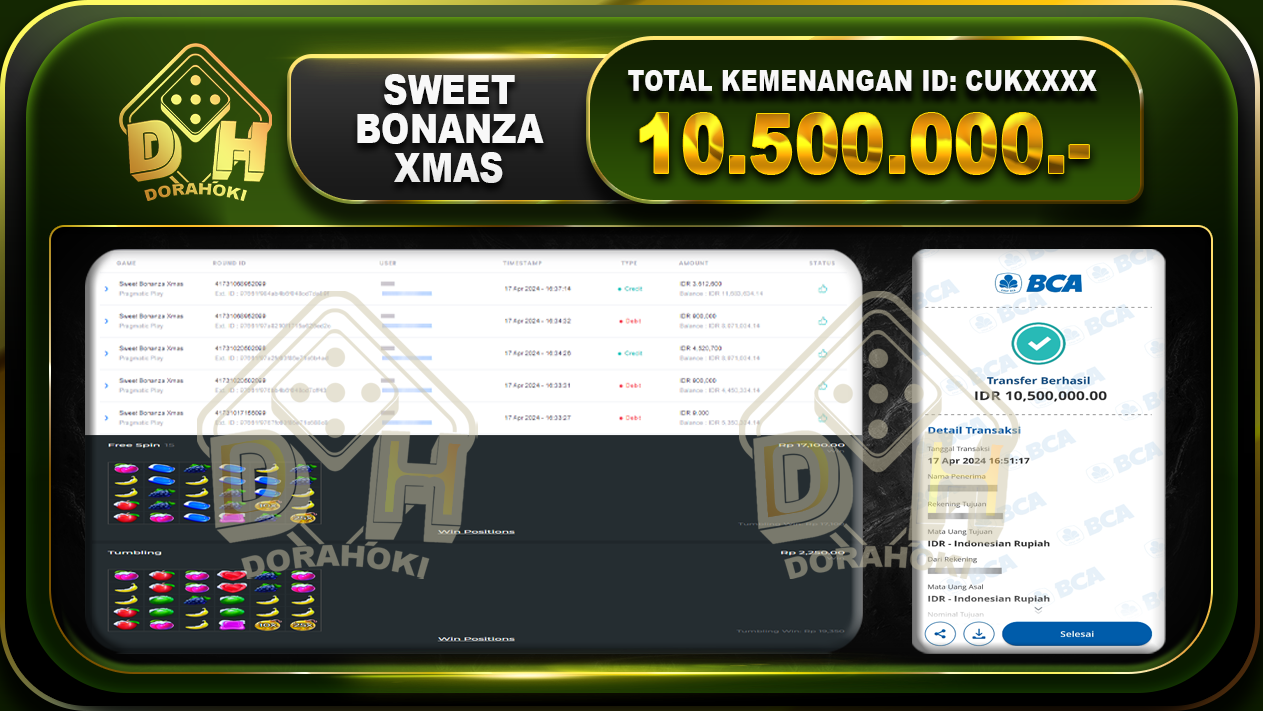 Sweet Bonanza Xmas 10.500.000