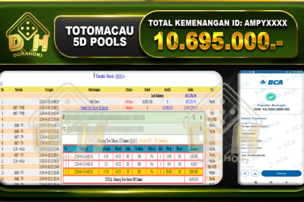 TOTOMACAU 5D 10.695.000