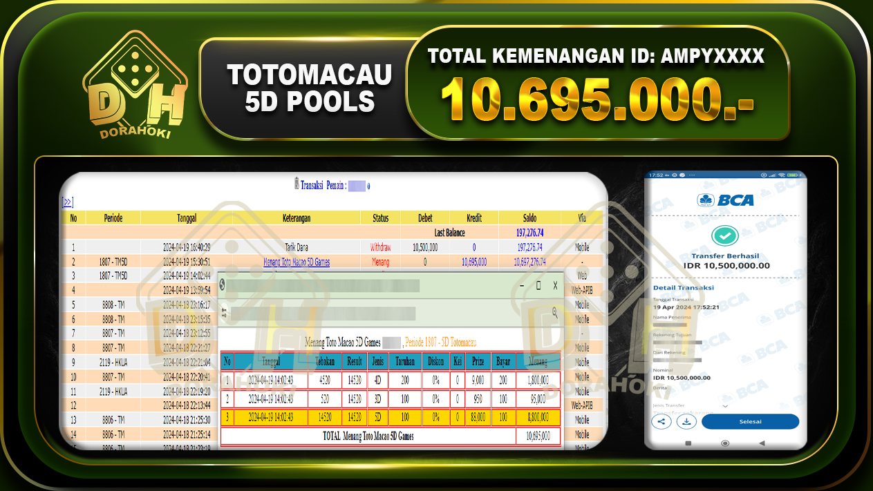 TOTOMACAU 5D 10.695.000