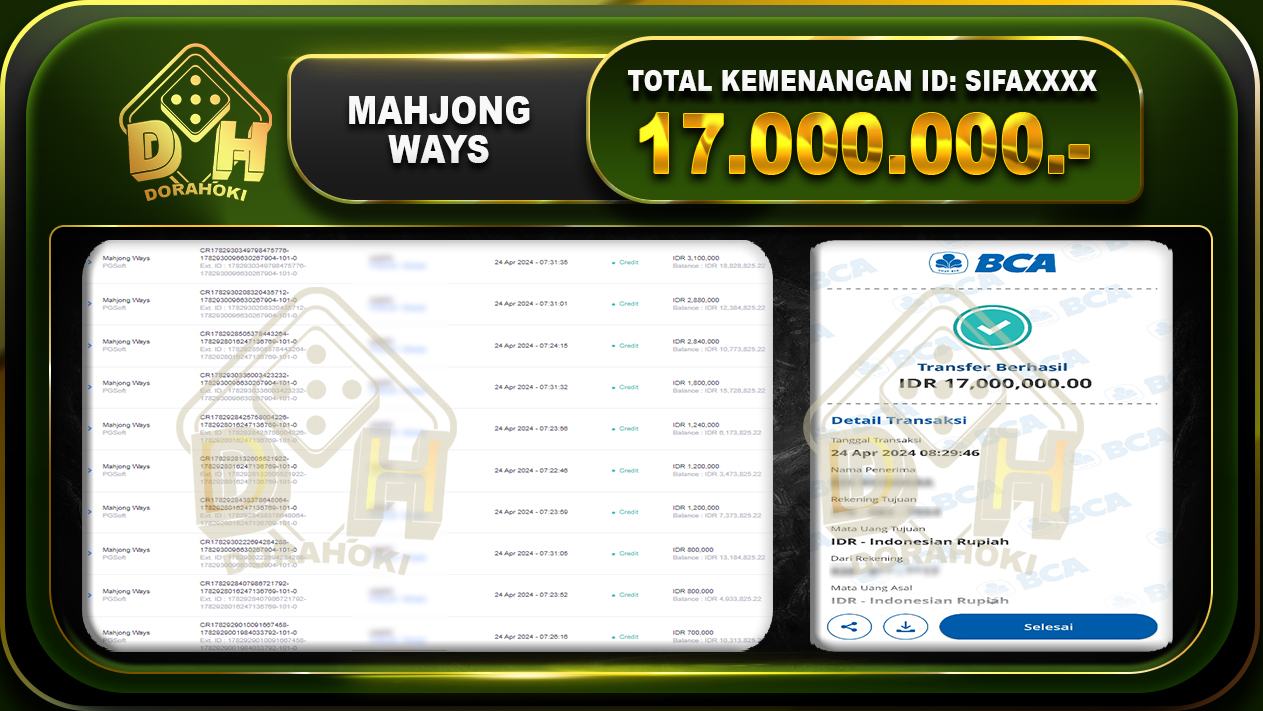 Mahjong Ways 17.000.000