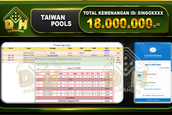 BUKTI TOGEL TAIWAN 18.000.000