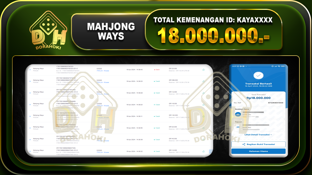 Mahjong Ways 18.000.000