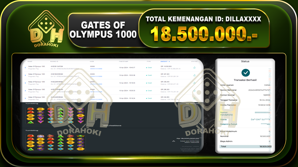 Gates Of Olympus 1000 18.500.000