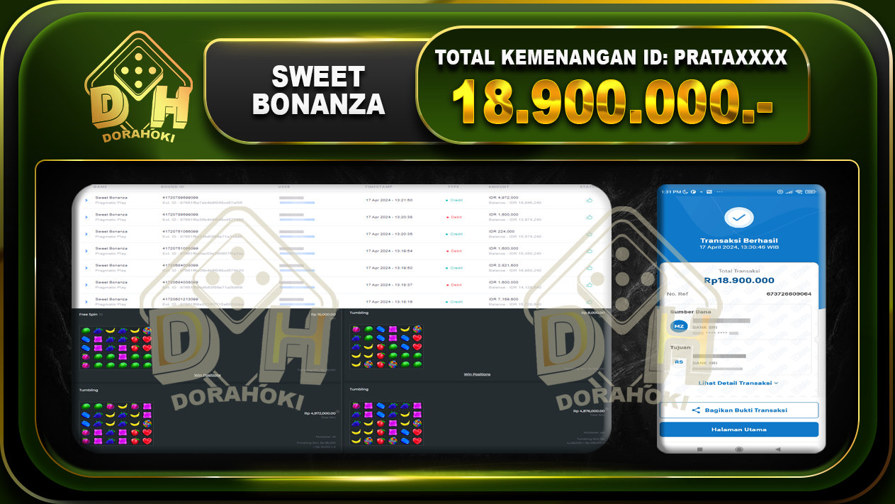 Sweet Bonanza 18.900.000