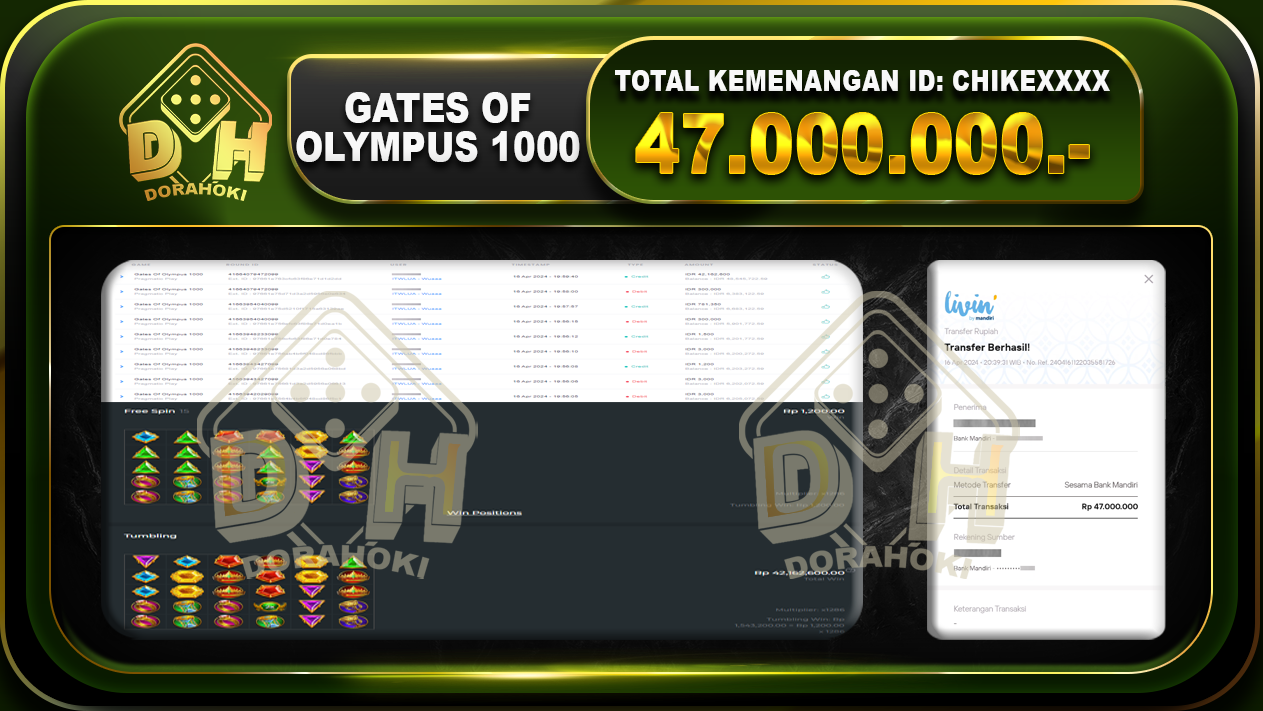 Gates Of Olympus 1000 47.000.000