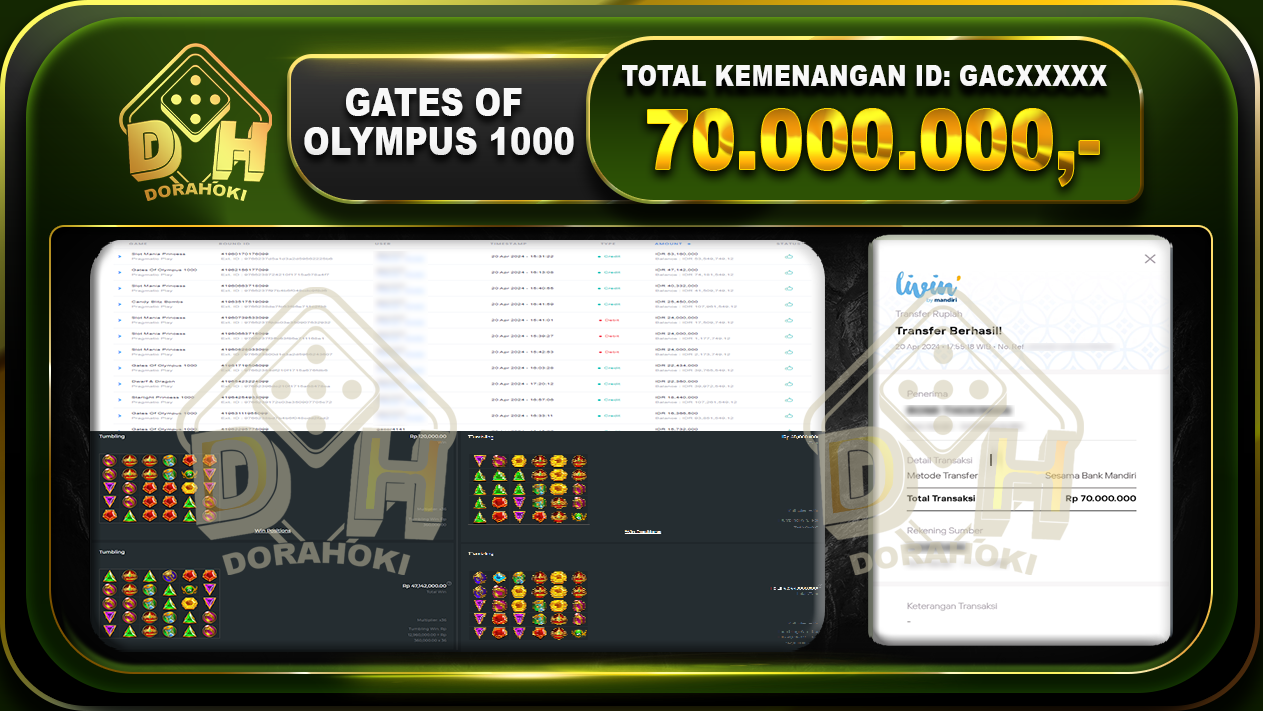 Gates Of Olympus 1000 70.000.000