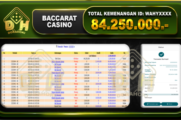 CASINO BACCARAT 84.250.000