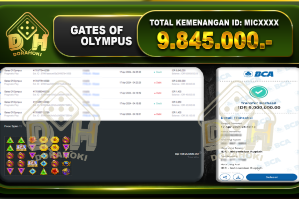 Gates Of Olympus 9.845.000