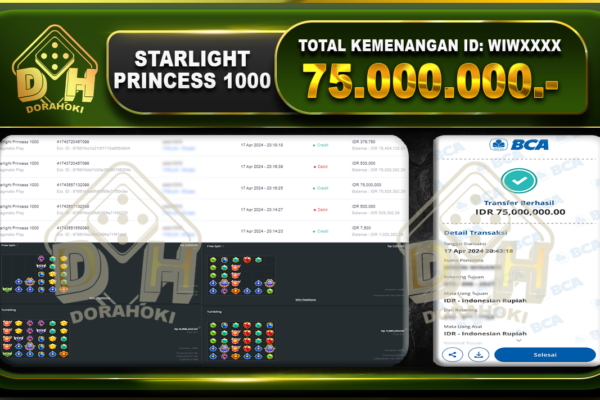 Starlight Princess 1000 75.000.000