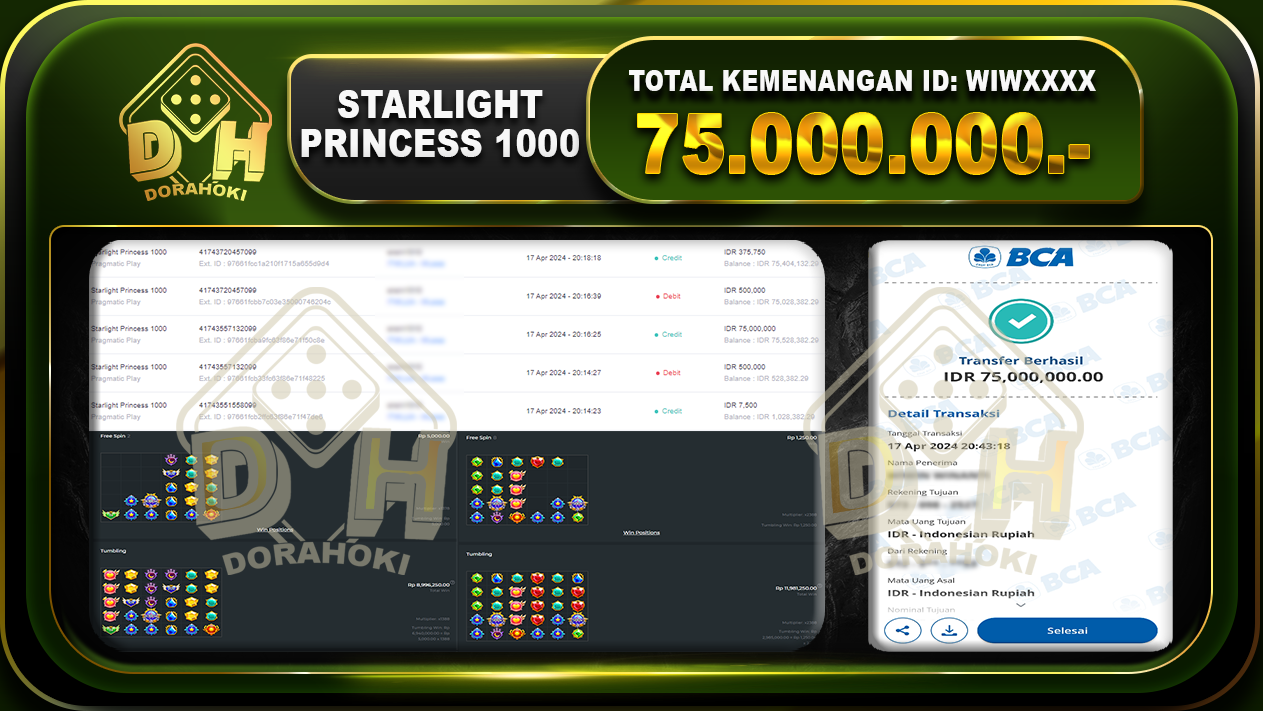 Starlight Princess 1000 75.000.000