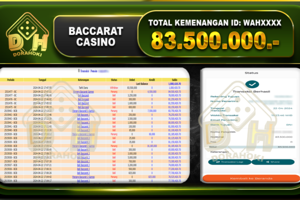 BACCARAT 83.500.000