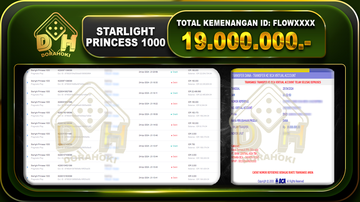 Starlight Princess 1000 19.000.000