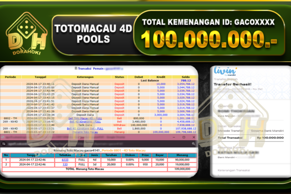 TOTOMACAU 5D 100.000.000