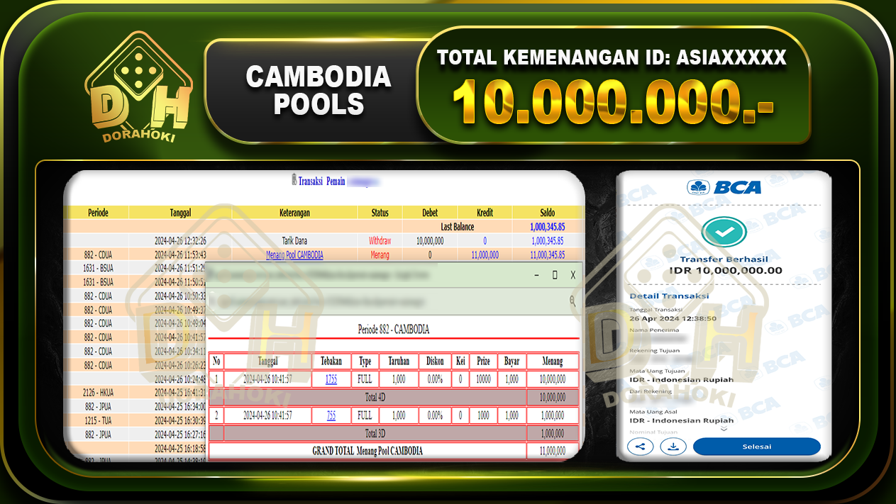 CAMBODIA 10.000.000