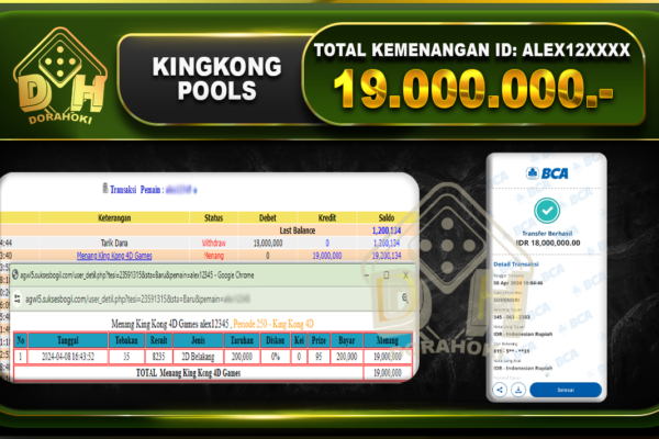 KINGKONG 4D 19.000.000