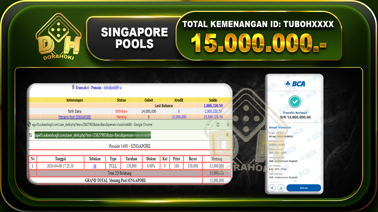 SINGAPORE 15.000.000