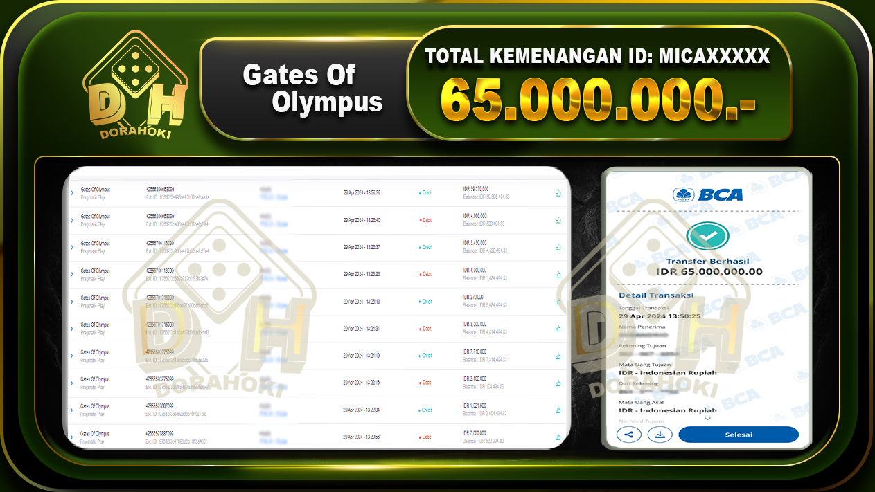 Gates Of Olympus 65.000.000