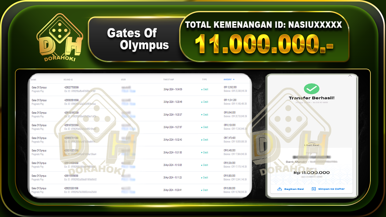 Gates Of Olympus 11.000.000