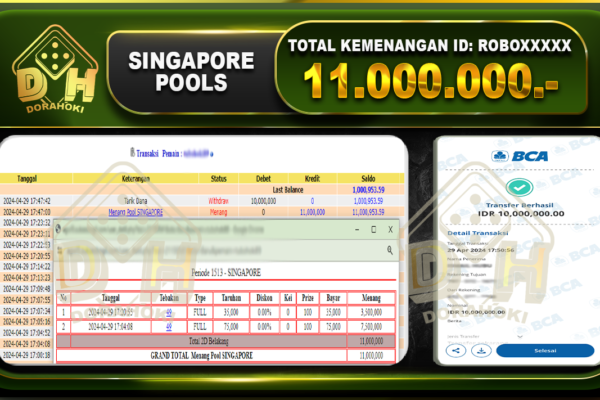 TOGEL SINGAPORE 11.000.000