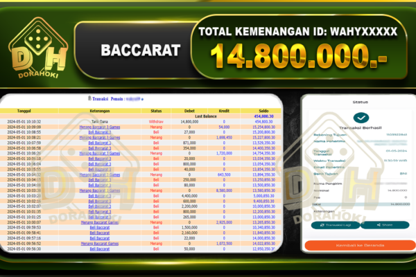 BACCARAT 14.800.000