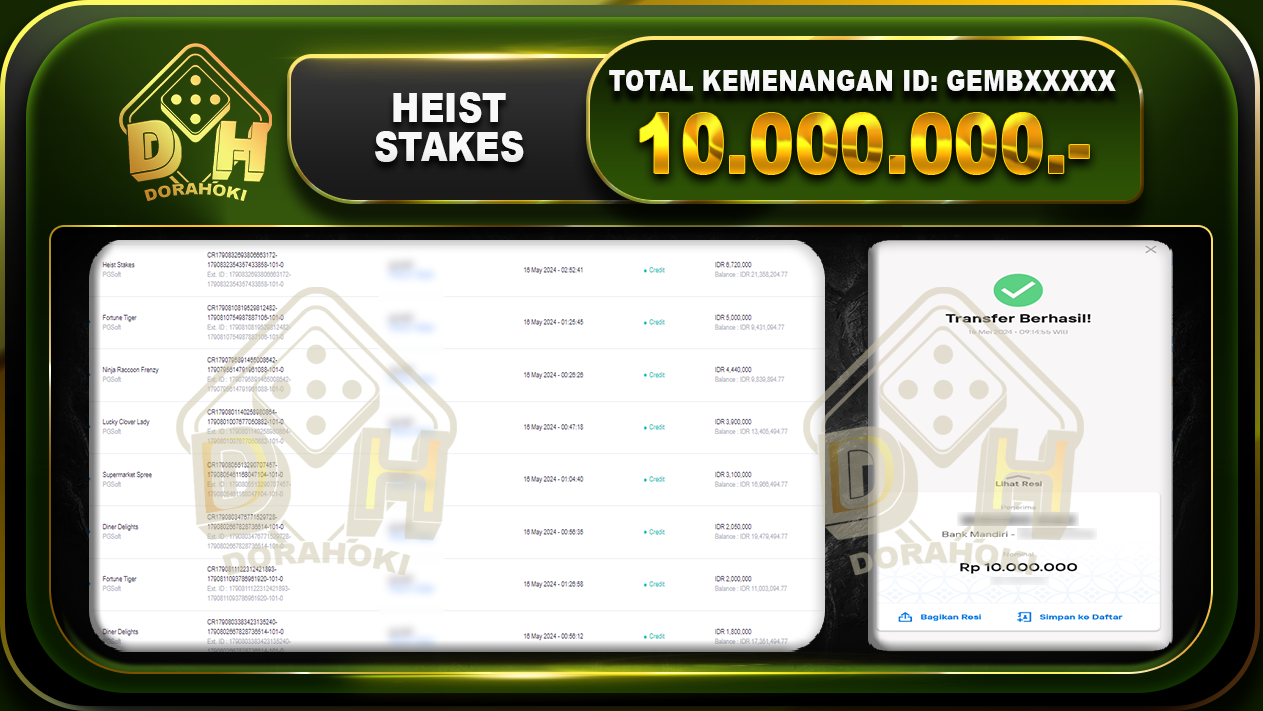 heist stakes 10.000.000