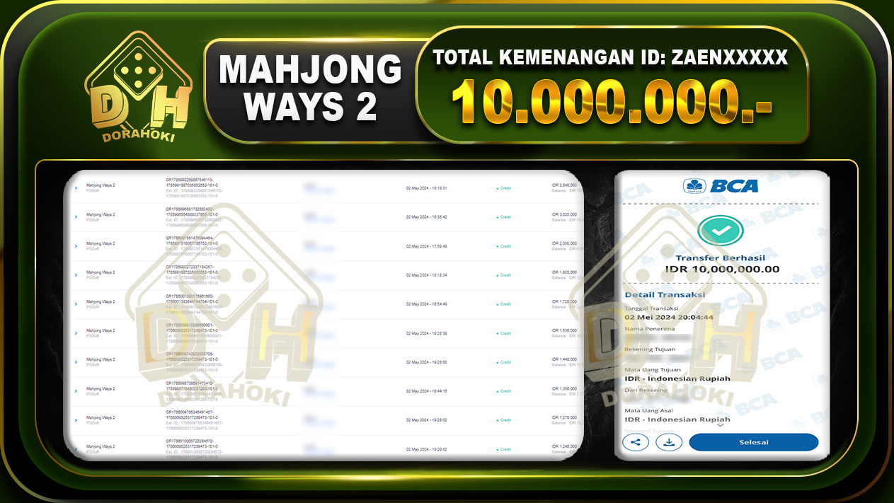 MAHJONG WAYS2 10.000.000