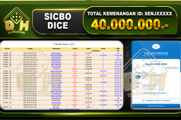 Sicbo Dice 40.000.000