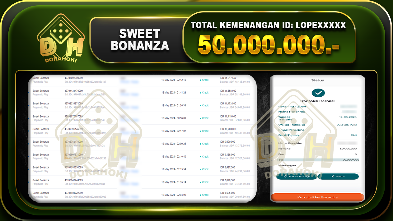 Sweet Bonanza 50.000.000