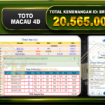 TOTO MACAU 4D 20.565.000