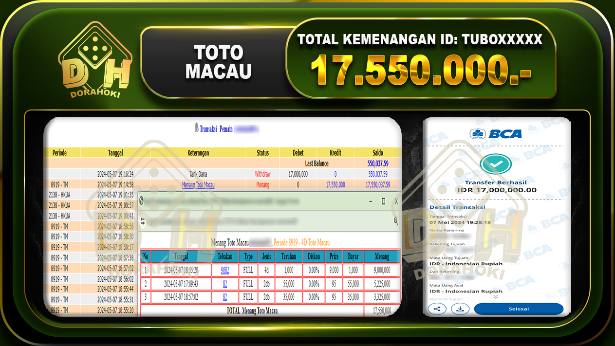 TOTO MACAU 17.550.000