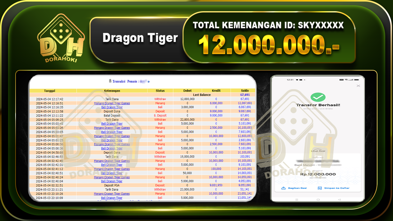 Dragon Tiger 12.000.000