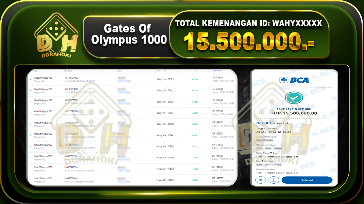 Gates Of Olympus 1000 15.500.000