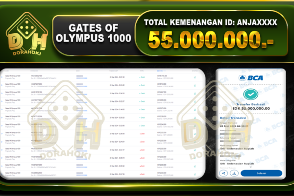 Gates Of Olympus 1000 55.000.000